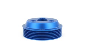 Subaru FXT Water Pump Pulley - Perrin Performance - Lightweight - Blue - `20-`25